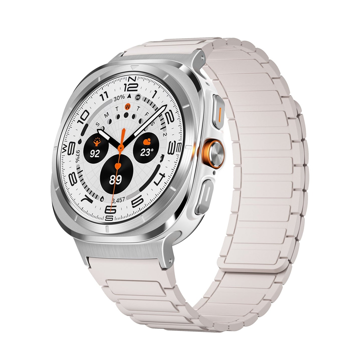 Flexible Magnetic Silicone Strap for Samsung Watch 7 Ultra