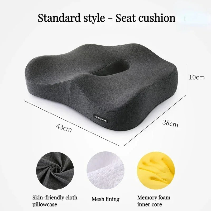 Comfortable Memory Foam Back Support Cushion