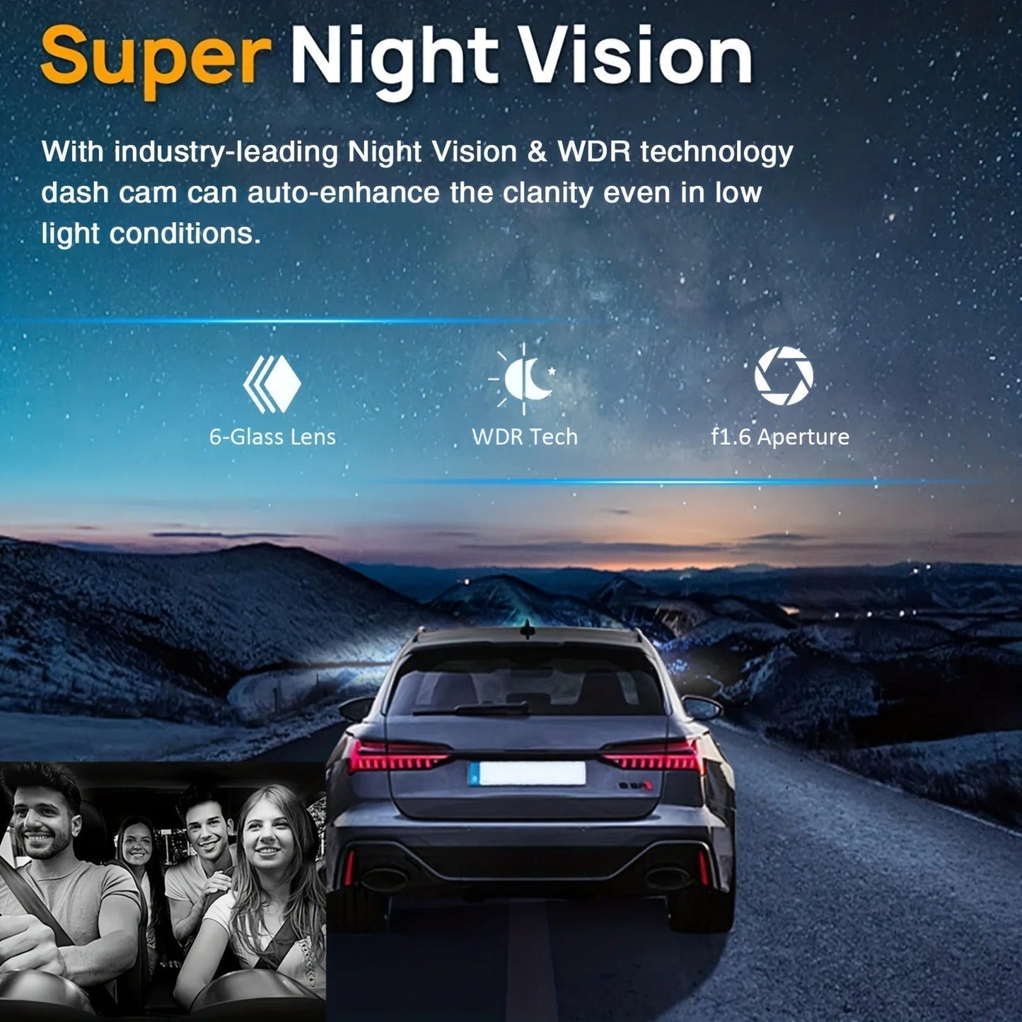 Dual Lens 1080P Car Dashboard Camera