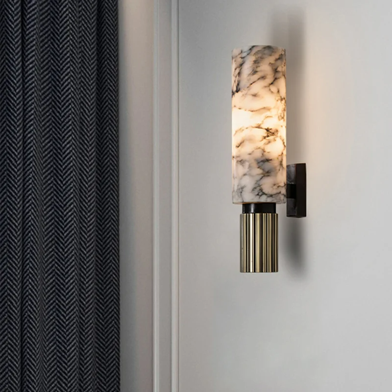 Elegant Marble Wall Light | Premium Stone Lamp - Lusomart