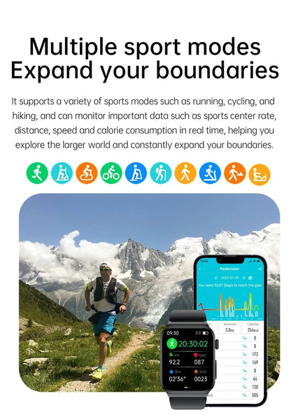 Advanced Fitness Smartwatch With Heart Rate Monitor