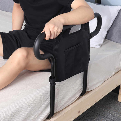 Elderly Bed Assist Rail with Handy Storage Pocket - Lusomart