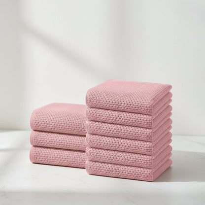 Gentle Kitchen Dish Towels Set Thick Absorbent Textured Weave