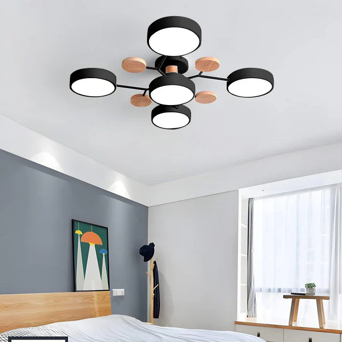 Circular Metal LED Pendant Light For Home