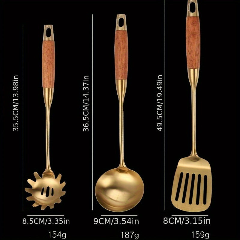 Luxury Silver and Gold Plated Kitchen Tools Set