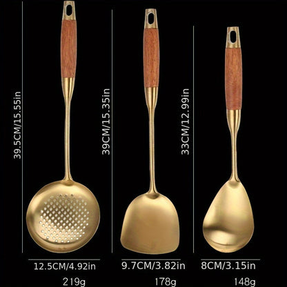 Luxury Silver and Gold Plated Kitchen Tools Set