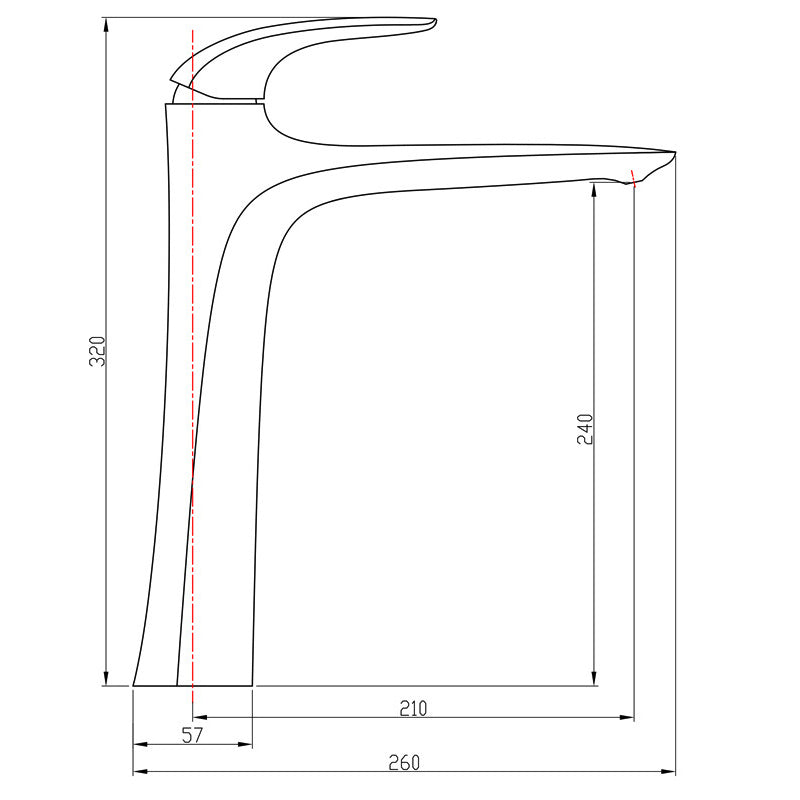 Modern Single Handle Bathroom Faucet