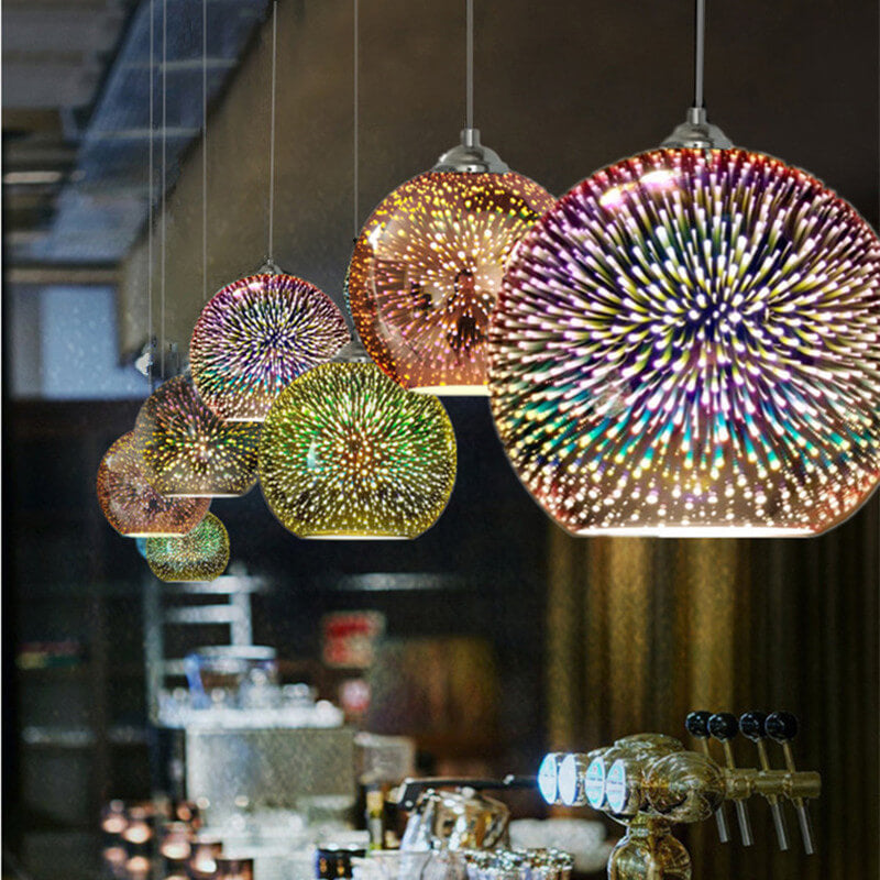 Vibrant Glass Pendant Ceiling Light - Lusomart