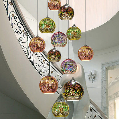 Vibrant Glass Pendant Ceiling Light