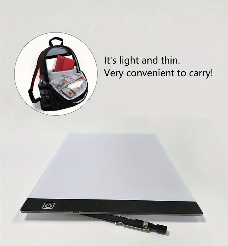 Portable LED Light Box for Tracing and Drawing