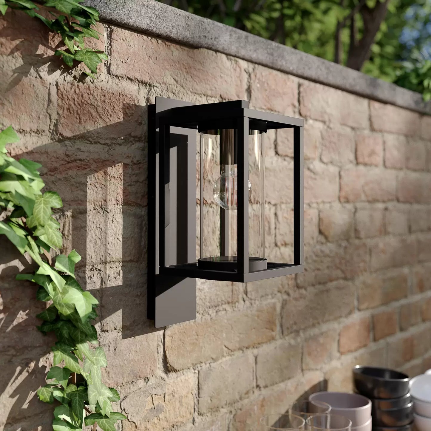 Modern Glass Exterior Wall Lamp