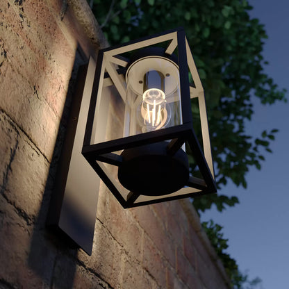 Modern Glass Exterior Wall Lamp