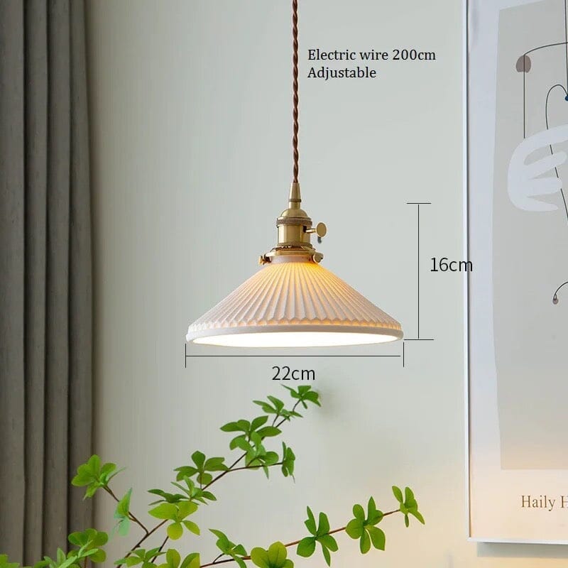 Simple Porcelain Hanging Light Fixtures