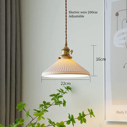 Simple Porcelain Hanging Light Fixtures