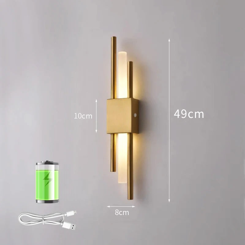 Bright Cordless LED Wall Light Sconce