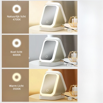 Portable Travel Makeup Case with LED Light