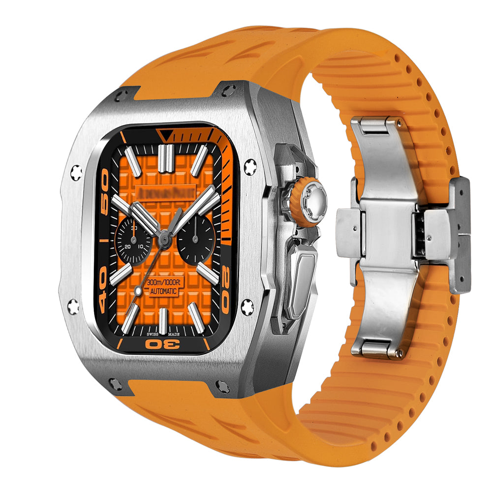 Durable Titanium Case & Soft Rubber Band for AW Ultra