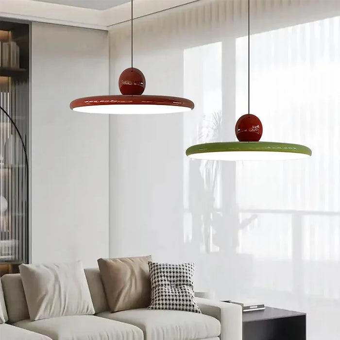 Soft White Glass Pendant Lamp With Modern LED Style