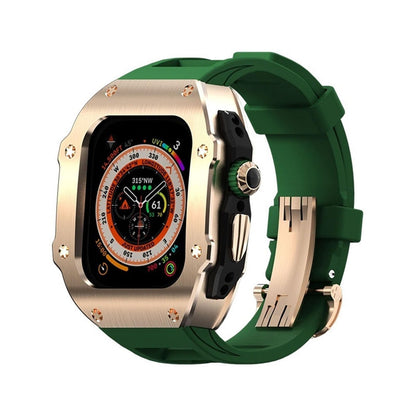 Durable Rubber Band & Metal Case for Apple Watch Ultra