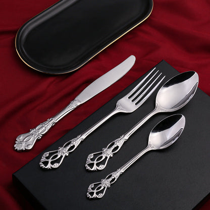 Durable Metal Kitchen Utensil Set with Polished Finish