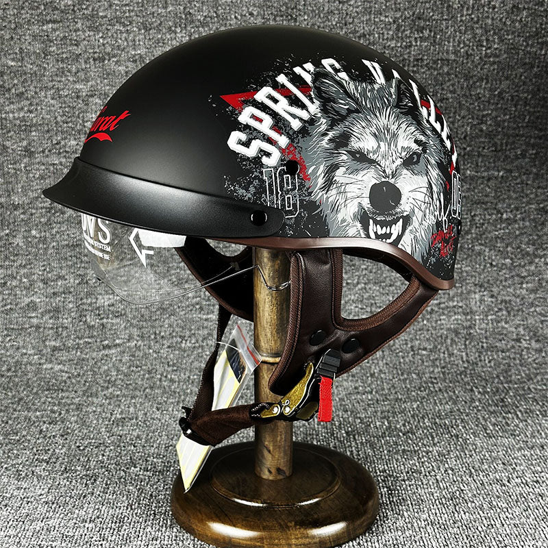 Lightweight Urban Half Face Helmet Quick Release Buckle