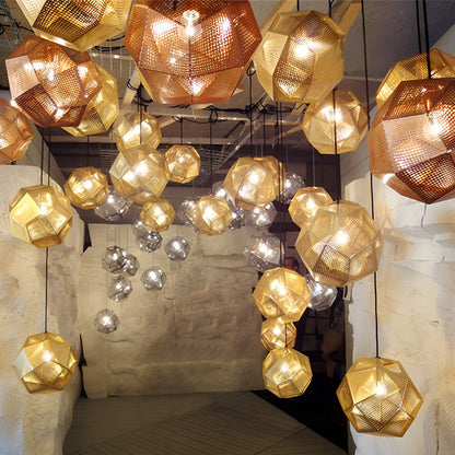 Modern Round Metal Pendant Light Fixture