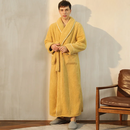 Soft Plush Winter Robe with Adjustable Belt