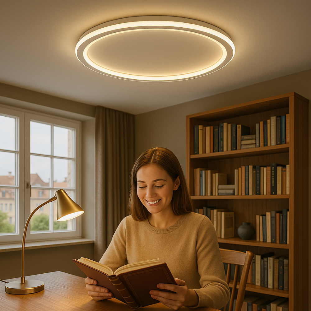 Bright Dimmable LED Ceiling Lamp in Soft White