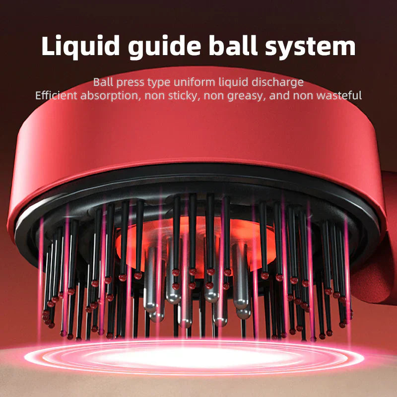 Portable Rechargeable Scalp Massager With LED Light Therapy