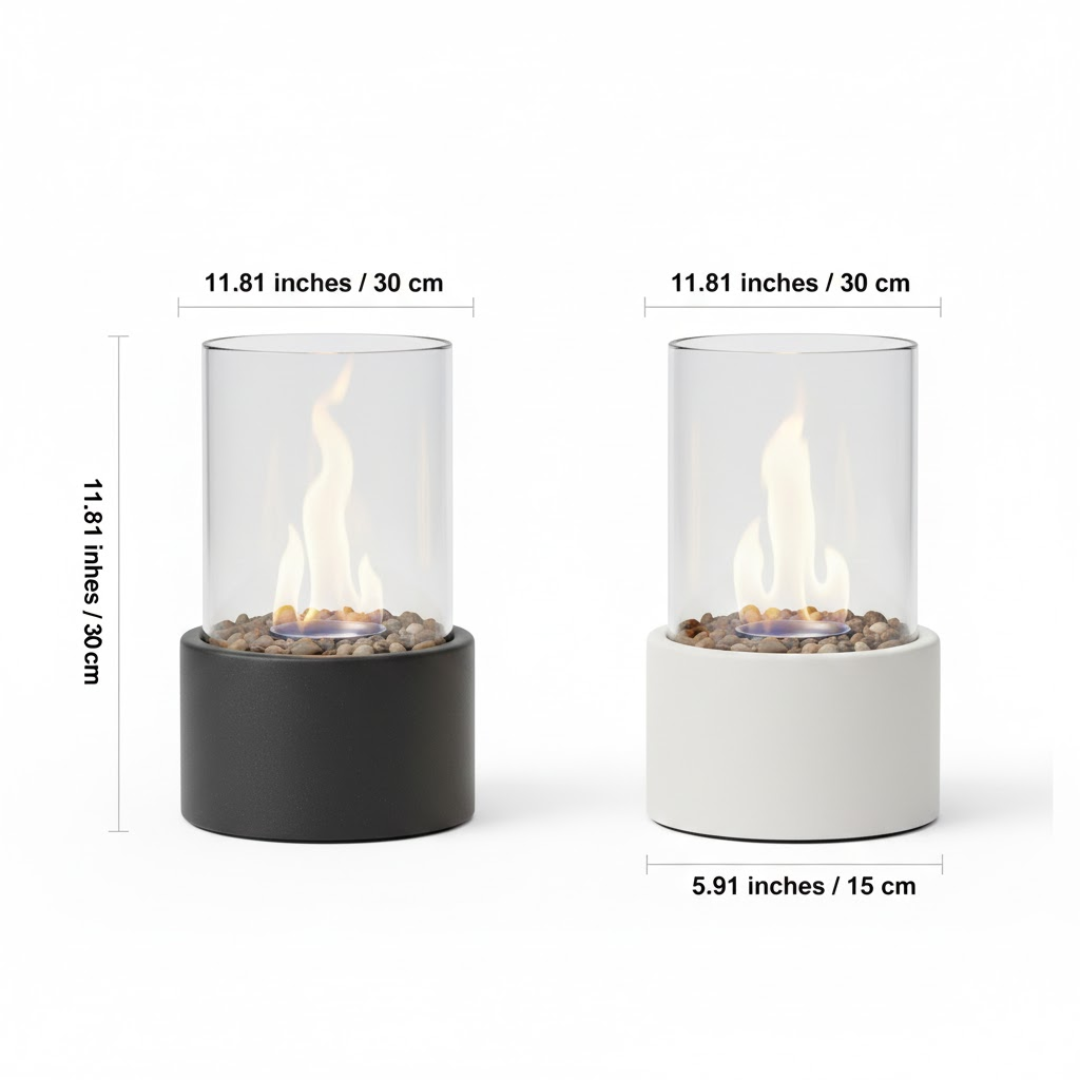 Indoor Smokeless Table Fire Pit Modern Portable Fireplace