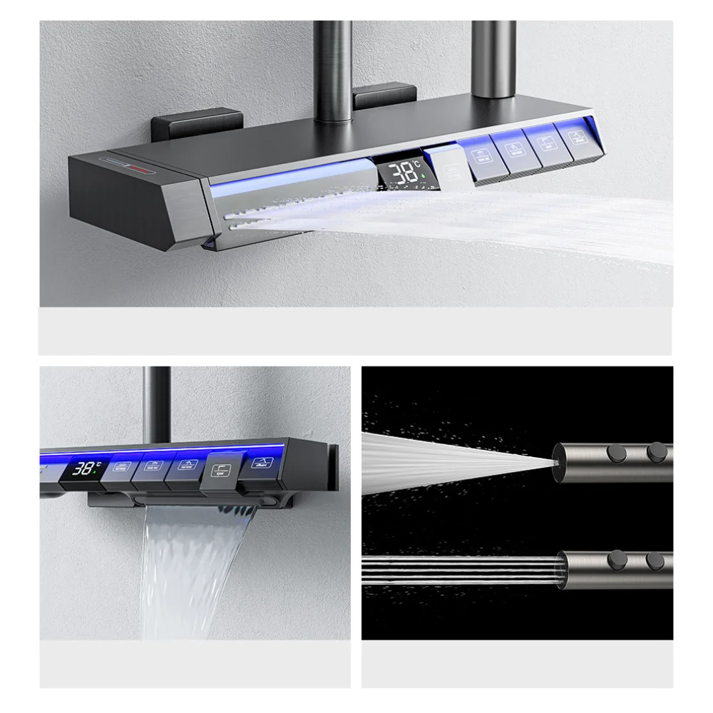 Premium Digital Shower System with LED Display