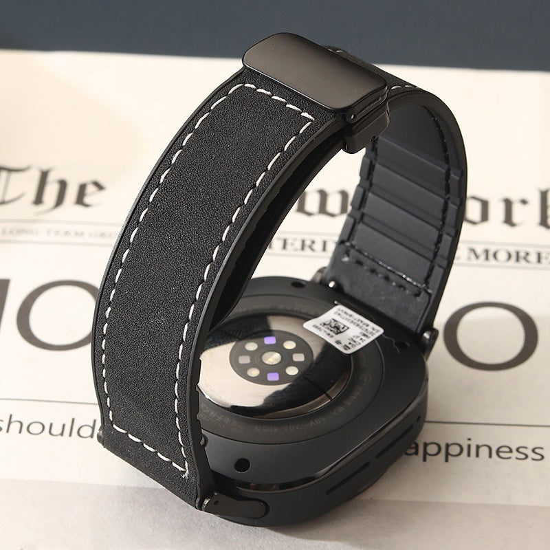 Durable Leather Magnetic Strap for Samsung Watch Ultra
