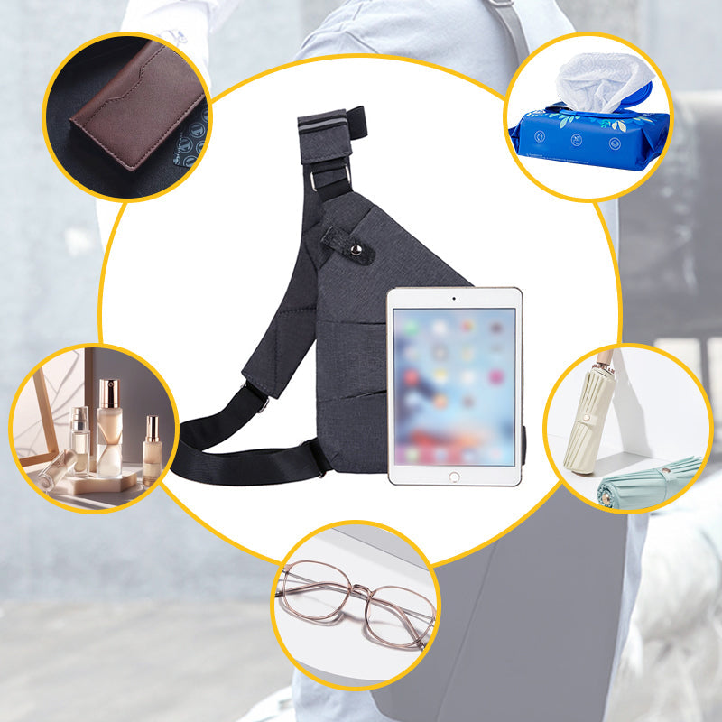 Practical Travel Sling Bag With Safe Pockets