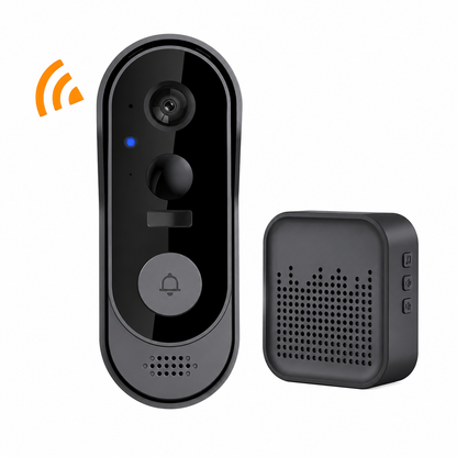 Wireless HD Video Doorbell with Night Vision and No Fees