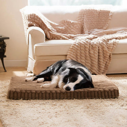 Plush Fake Fur Pet Mattress Comfortable Cozy Support Bed