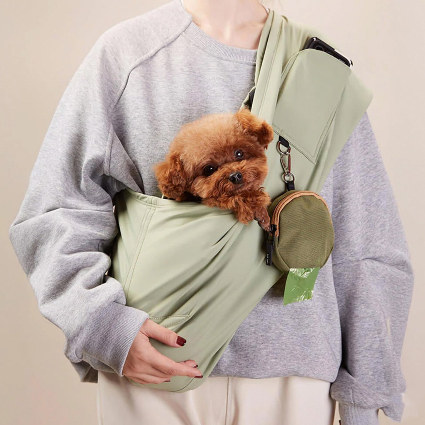 Compact Pet Sling - Easy Carry Pouch for Small Dogs