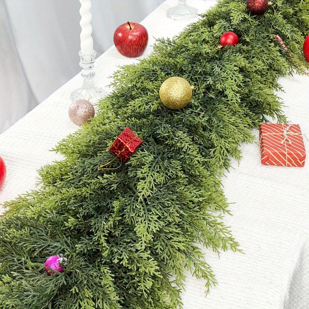 Festive Holiday Greenery Garland for Home Decor