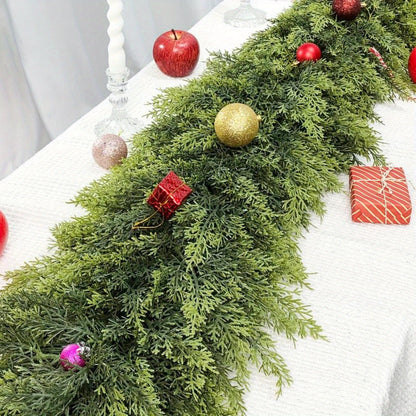 Festive Holiday Greenery Garland for Home Decor