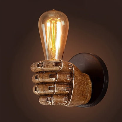Rustic Metal Wall Light | Modern Resin Sconce