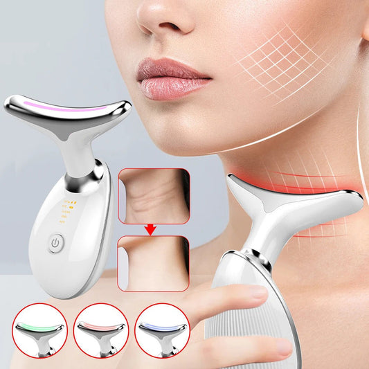 Advanced 7-in-1 Facial Neck Massager for Firming Skin - Lusomart