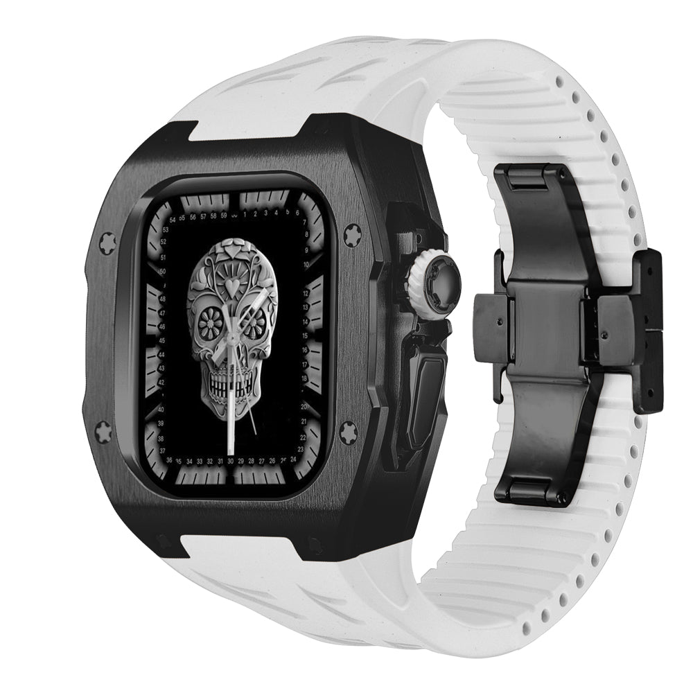 Durable Titanium Case & Soft Rubber Band for AW Ultra
