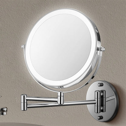 Illuminated Adjustable LED Shaving Mirror with Magnification