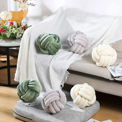 Textured Knot Ball Pillow