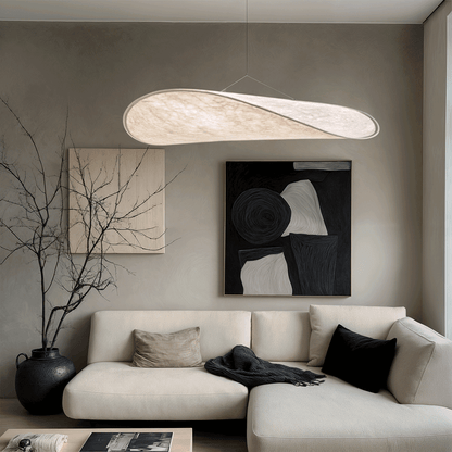 Luxury Silk Pendant LED Chandelier With Soft White Glow