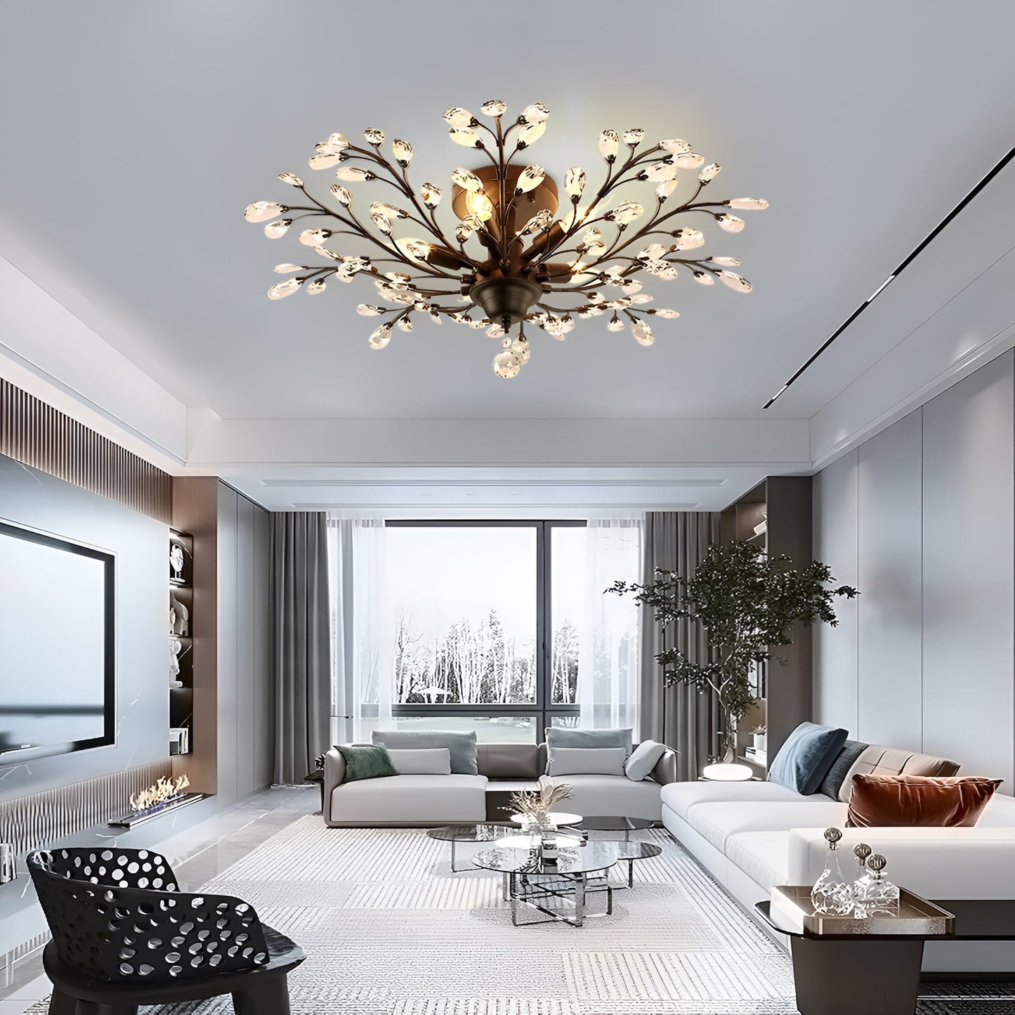 Floral Overhead Light Fixture - Lusomart