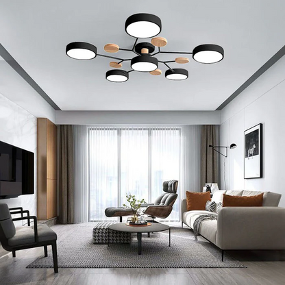 Circular Metal LED Pendant Light For Home