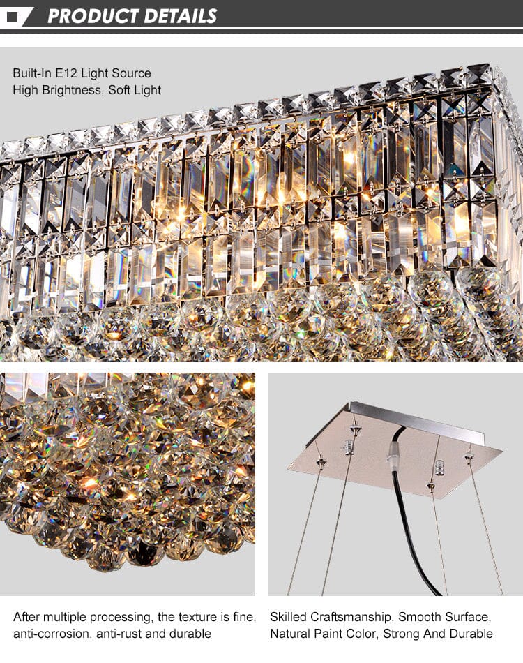 Green Crystal Pendant Chandelier