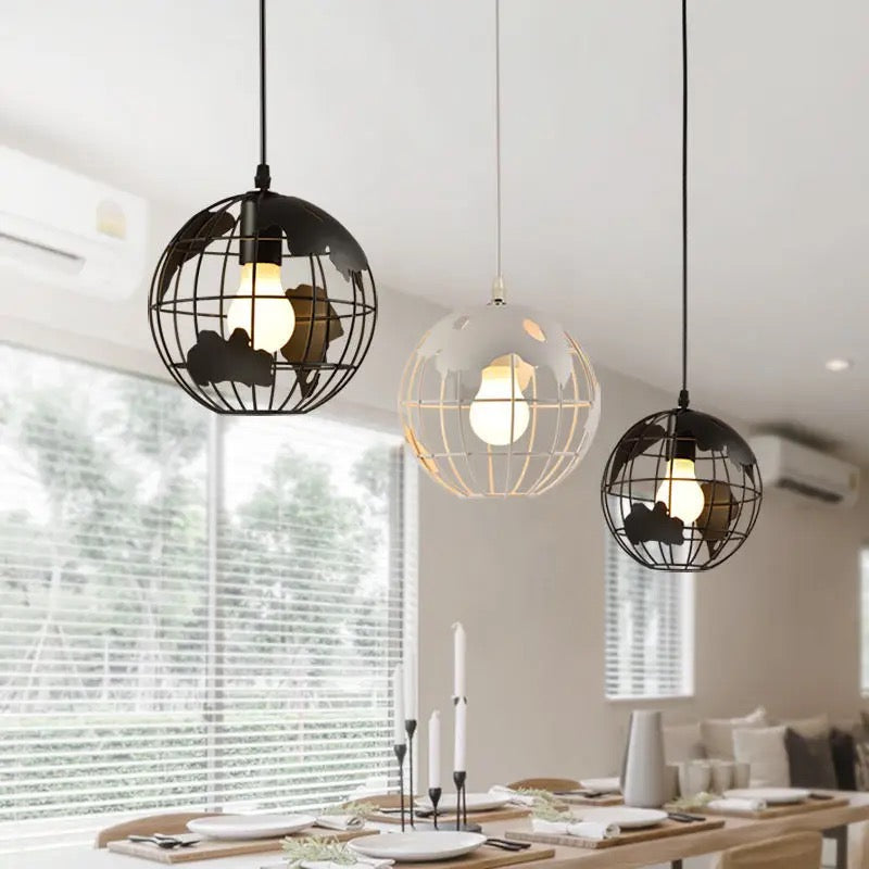 Modern Glass Globe Ceiling Light