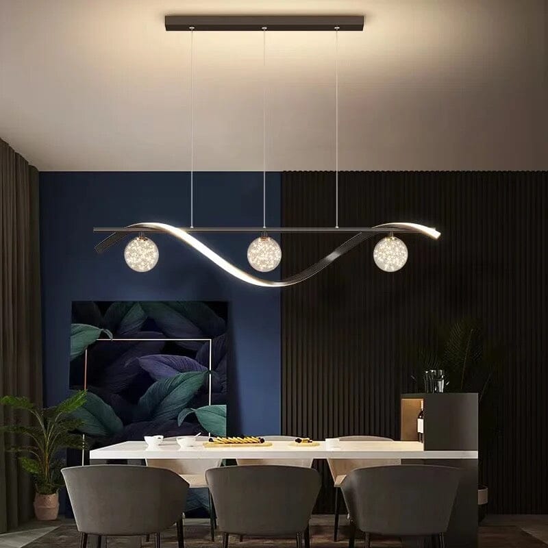 Elegant Curved Ceiling Chandelier