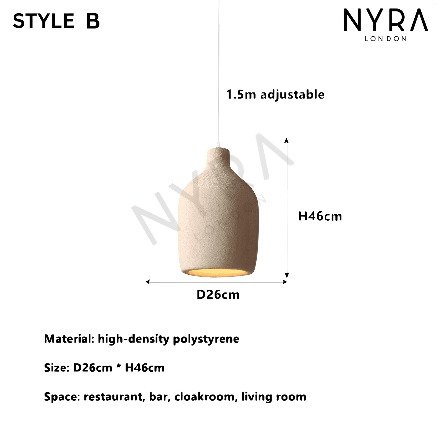 Simple Japanese Style Pendant Light